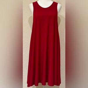 Norma Kamali Women’s Racerback Red Swing Dress Size L